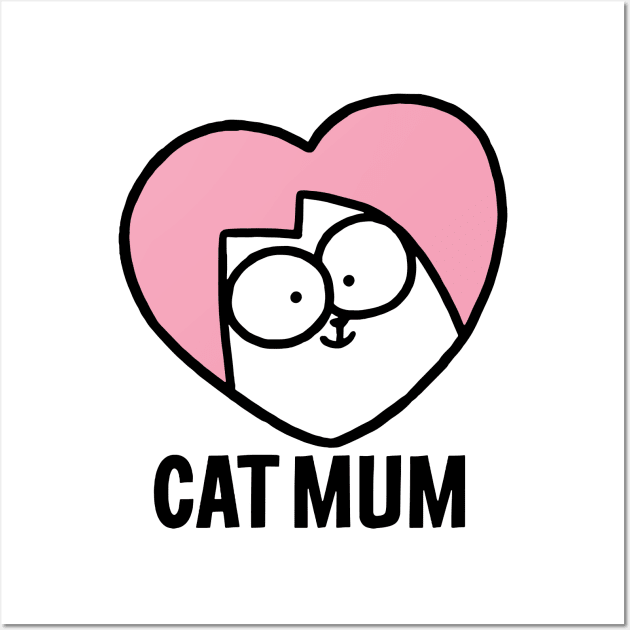 Simon's Cat - Best Cat Mum Wall Art by devanpm